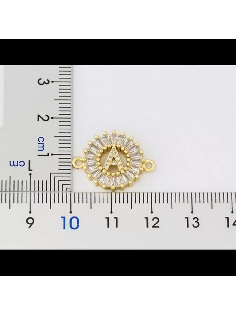 New Gold A Pave CZ Diamond Bracelet - Picture 2 of 2